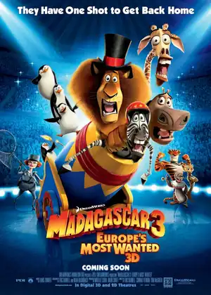 فيلم مدغشقر 3: أكثر المطلوبين في أوروبا مترجم اون لاين